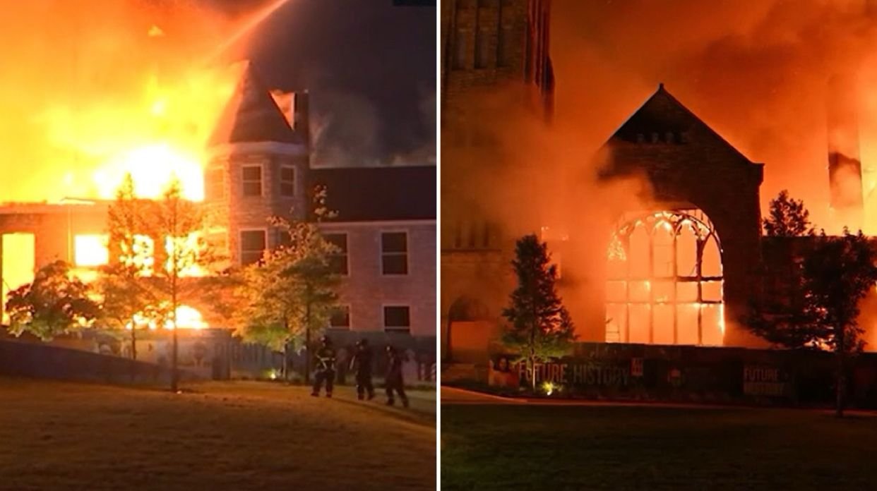 Igreja histórica que tinha laços com Martin Luther King é destruída por incêndio