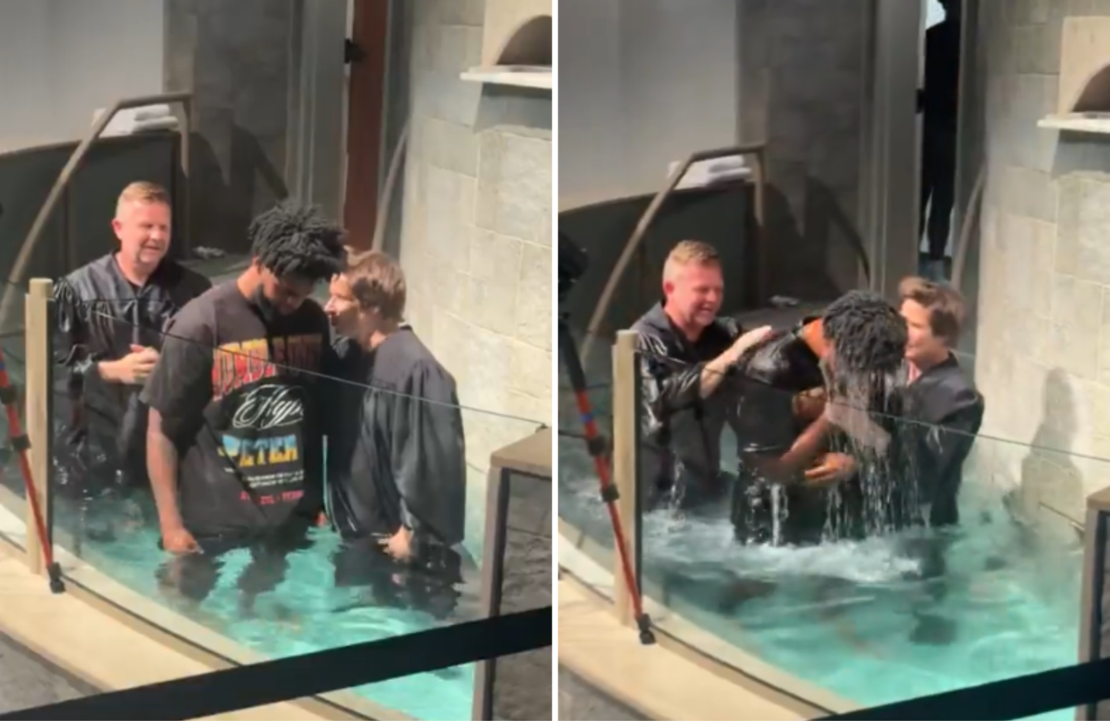 Jogador da NFL é batizado na igreja: “Obrigado, Senhor por este dia”