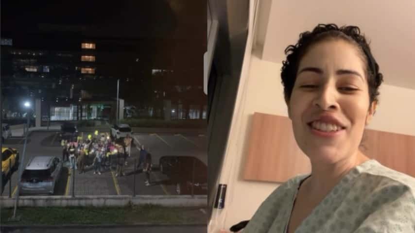 Cristã com câncer recebe serenata de louvor no hospital: “Minha janela virou altar”